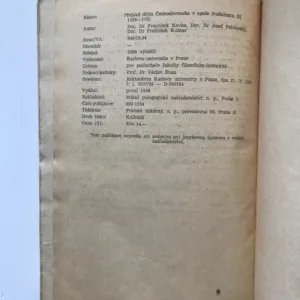Přehled dějin Československa v epoše feudalismu I.-IV.