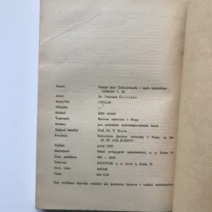 Přehled dějin Československa v epoše kapitalismu I.-II.