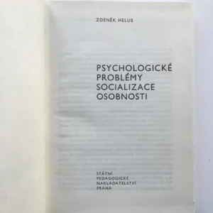 Psychologické problémy socializace osobnosti, Zdeněk Helus