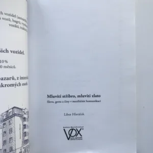 Mluviti stříbro, mluviti zlato, Libor Hlaváček