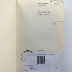 Osobnost a tvorba, Stanislav Drvota