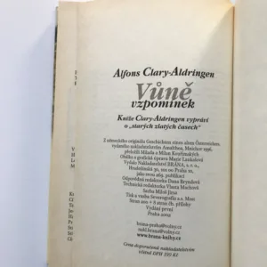 Vůně vzpomínek, Alfons Clary-Aldringen