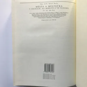 Města a městečka v Čechách, na Moravě a ve Slezsku, IV. díl (Ml-Pan)