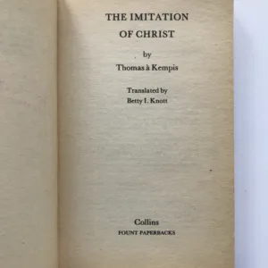 The Imitation of Christ, Thomas à Kempis