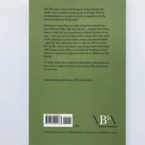 Well, You Did Ask (Why the UK voted to leave the EU), Michael Ashcroft, Kevin Culwick