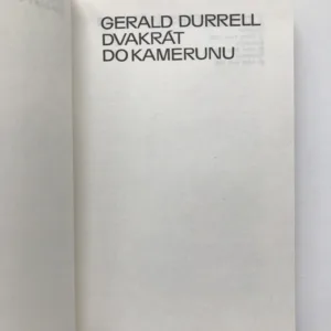 Dvakrát do Kamerunu, Gerald Durrell