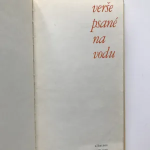 Verše psané na vodu, Bohumil Mathesius
