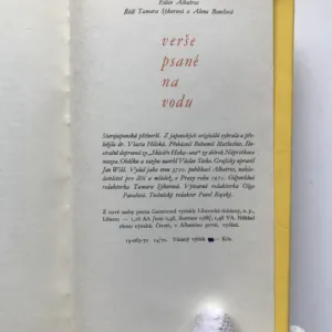 Verše psané na vodu, Bohumil Mathesius