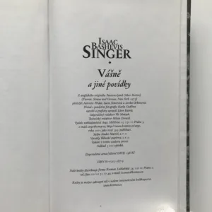 Vášně a jiné povídky, Isaac Bashevis Singer