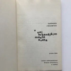 V nejkrásnějším městě světa, Tadeusz Rózewicz