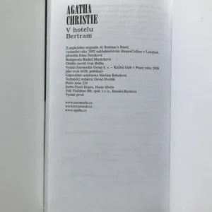 V hotelu Bertram, Agatha Christie