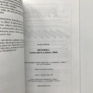 Rétorika (Umění mluvit a jednat s lidmi), Jaroslav Kohout