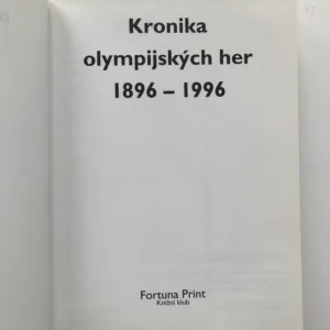 Kronika olympijských her 1896-1996