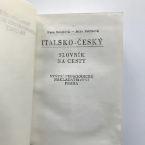 Italsko-český / česko-italský slovník na cesty
