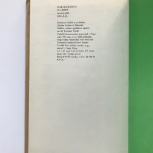 Harlekýnovy milióny, Bohumil Hrabal