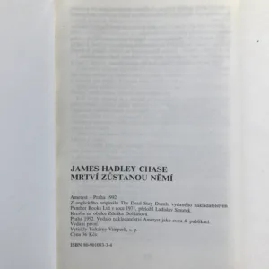 Mrtví zůstanou němí, James Hadley Chase