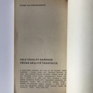 Případ bázlivé tanečnice, Erle Stanley Gardner