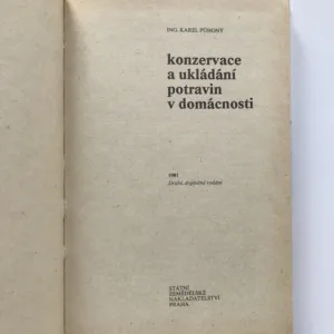 Konzervace a ukládání potravin v domácnosti, Karel Půhoný
