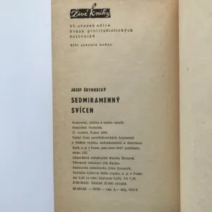 Sedmiramenný svícen, Josef Škvorecký