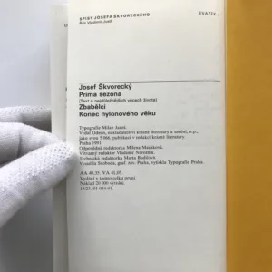 Prima sezóna / Zbabělci / Konec nylonového věku, Josef Škvorecký