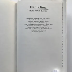 Moje první lásky, Ivan Klíma