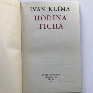 Hodina ticha, Ivan Klíma