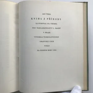 Kniha z přírody, Jan Vrba