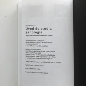 Úvod do studia genologie, Pavel Šidák