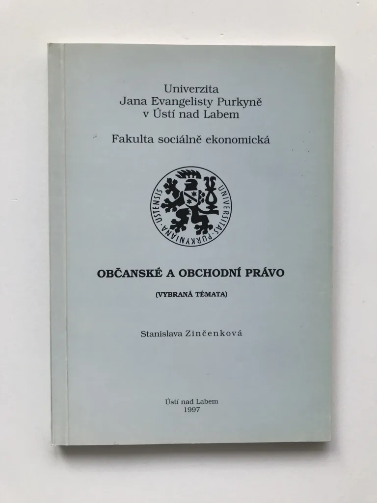 Občanské a obchodní právo (Vybraná témata), Stanislava Zinčenková