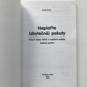 Neplaťte (zbytečně) pokuty, Tomáš Beran