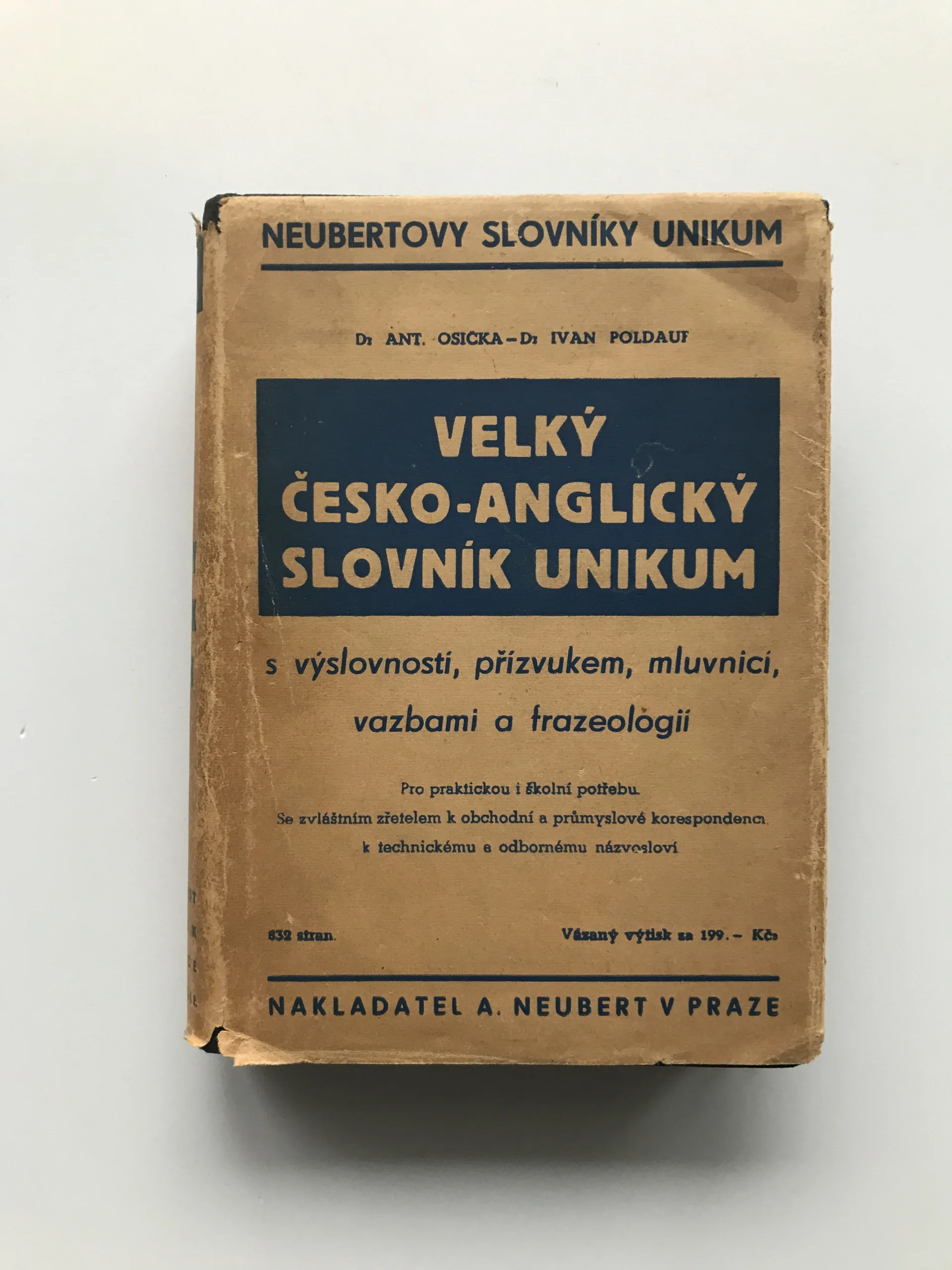 Velký česko-anglický slovník Unikum, Antonín Osička, Ivan Poldauf
