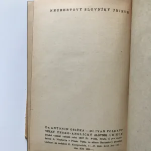 Velký česko-anglický slovník Unikum, Antonín Osička, Ivan Poldauf