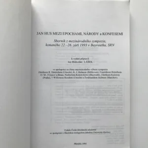 Jan Hus mezi epochami, národy a konfesemi