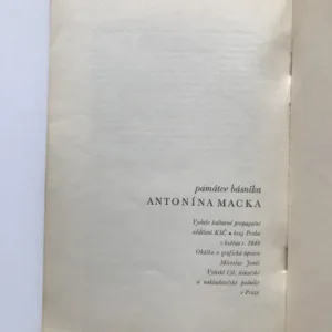 Památce básníka Antonína Macka