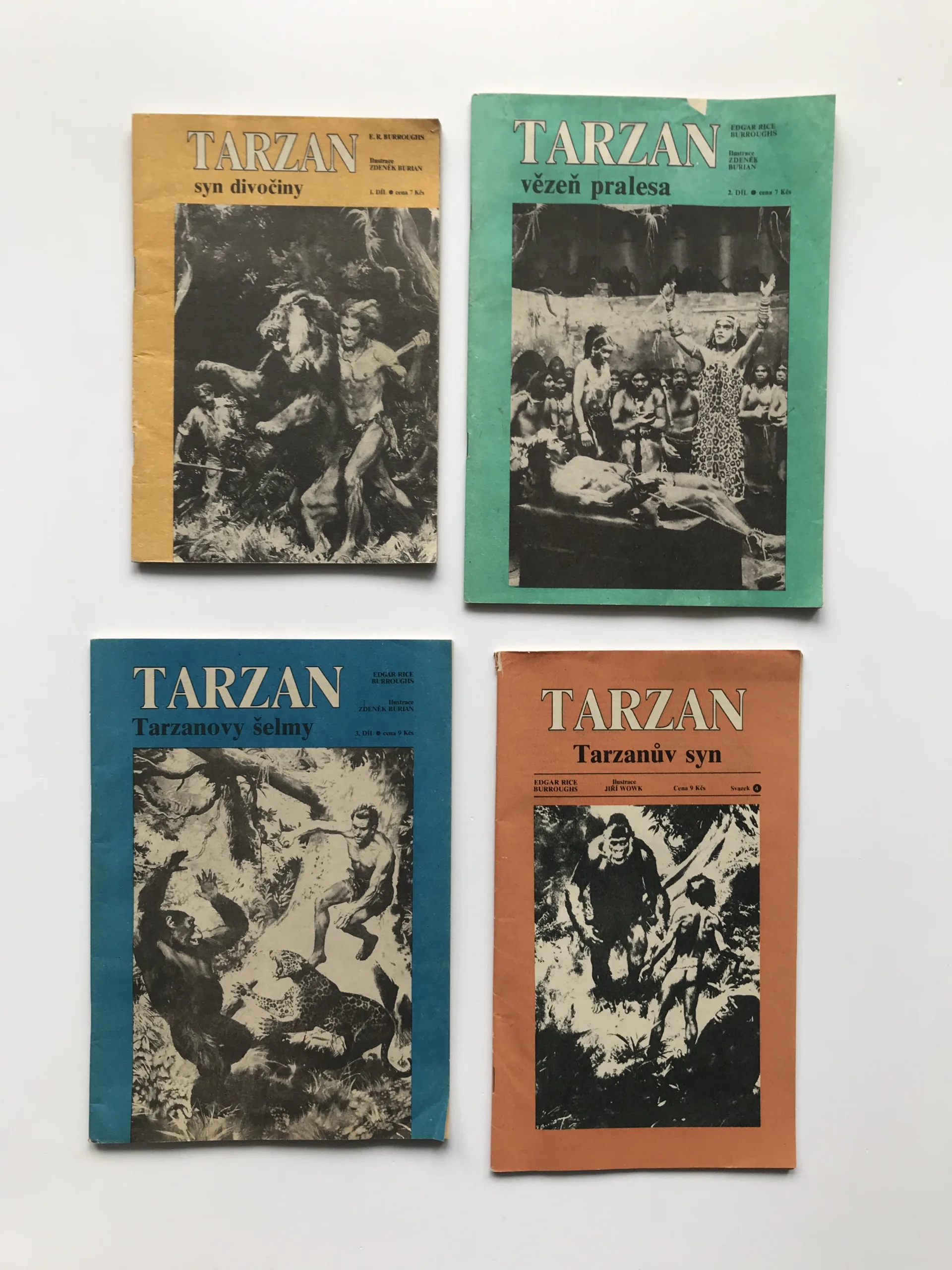 Tarzan 1-4, Edgar Rice Burroughs, Zdeněk Burian