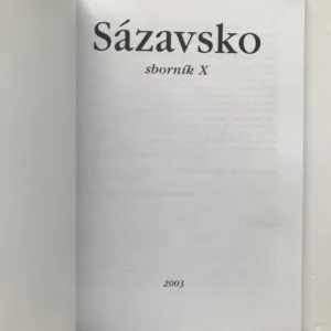 Sázavsko (Historie, tradice, současnost) – sborník X