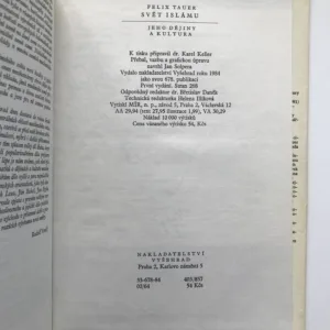 Svět islámu (Jeho dějiny a kultura), Felix Tauer