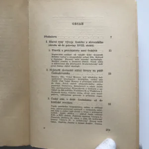Sociální a politické dějiny československé v hlavních obrysech, Miloslav Volf