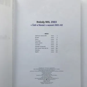 Hvězdy NHL 2003 + Češi a Slováci v sezoně 2001-02