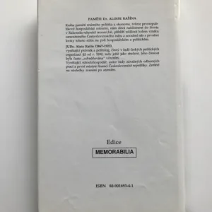Paměti Dr. Aloise Rašína, Alois Rašín, Ladislav Rašín