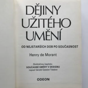Dějiny užitého umění, Henry de Morant