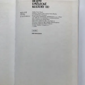 Dějiny umělecké kultury II, Miloš Jůzl