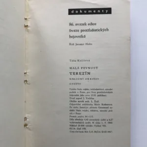 Malá pevnost Terezín (Národní hřbitov, ghetto), Táňa Kulišová