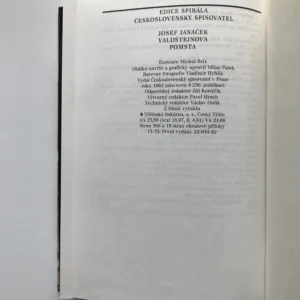 Valdštejnova pomsta (List z dějin bělohorské Moravy), Josef Janáček