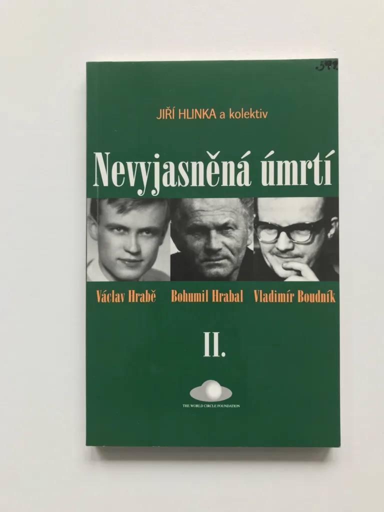 Nevyjasněná úmrtí II. (Václav Hrabě, Bohumil Hrabal, Vladimír Boudník), Jiří Hlinka