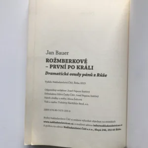 Rožmberkové – První po králi (Dramatické osudy pánů z Růže), Jan Bauer