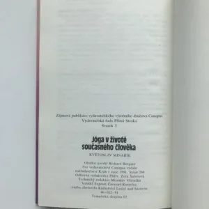 Jóga v životě současného člověka, Květoslav Minařík