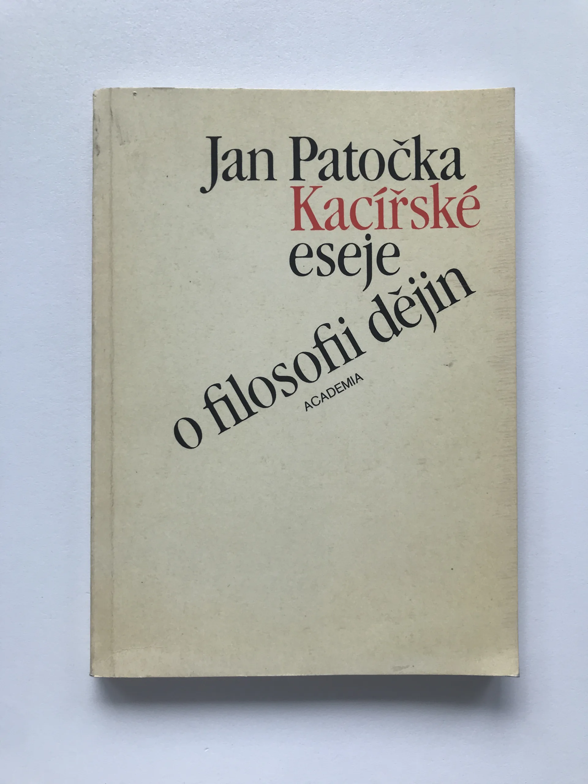 Kacířské eseje o filosofii dějin, Jan Patočka