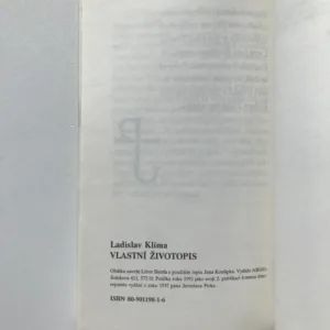Edgar a Eura / Vlastní životopis, Ladislav Klíma