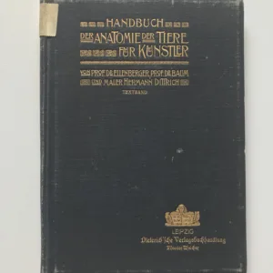 Handbuch der Anatomie der Tiere für Kunstler, W. Ellenberger, H. Baum, Hermann Dittrich